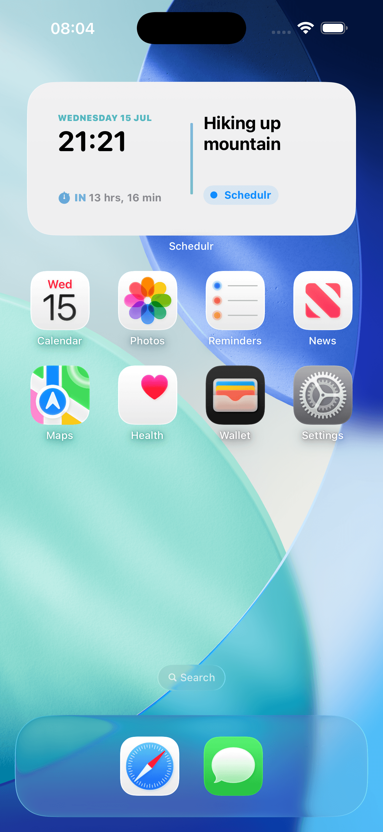Schedulr medium widget