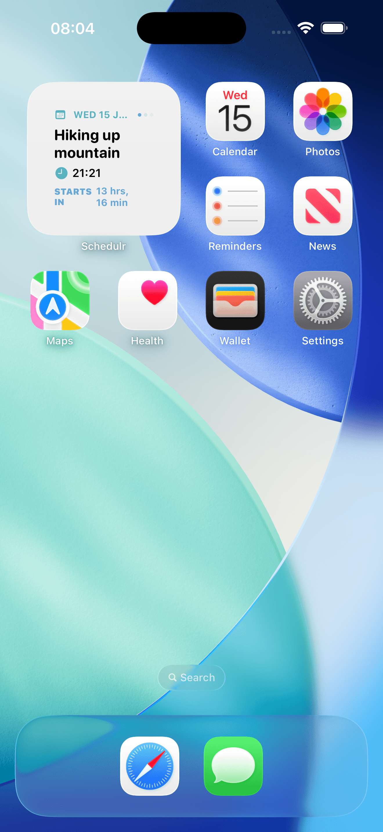 Schedulr small widget